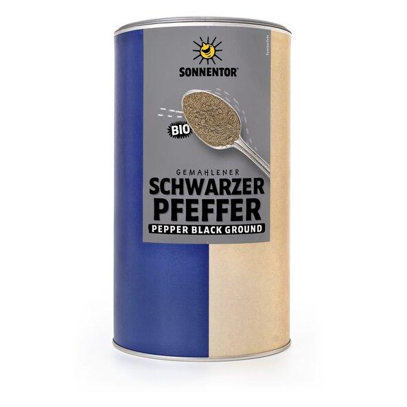 Pfeffer schwarz gemahlen bio 500 g Gastrodose groß