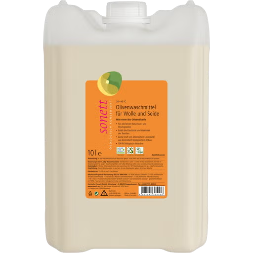 Sonett Oliven-Waschmittel für Wolle & Seide, 10 l